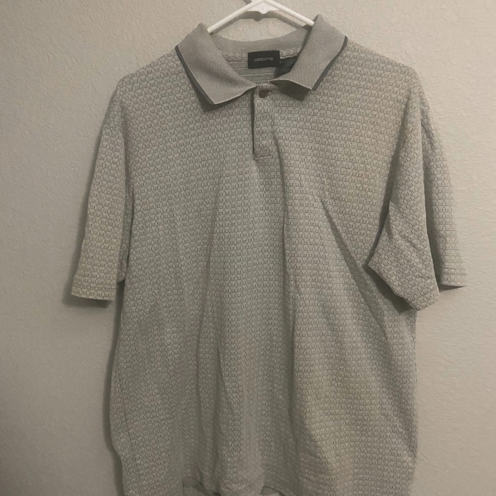 GRAY PATTERNED POLO